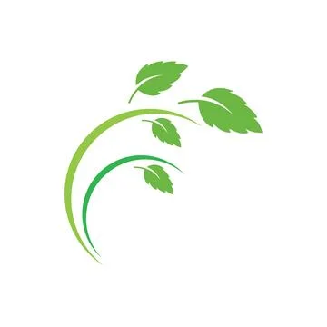 Logos of green Tree leaf ecology nature element vector Stock Illustration