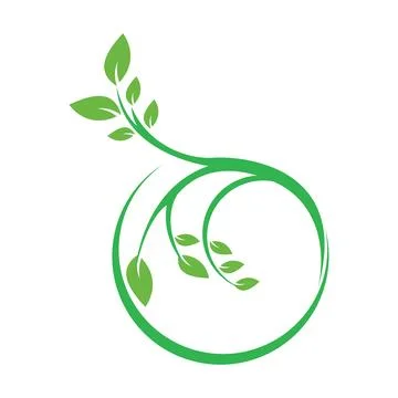 Logos of green Tree leaf ecology nature element vector Illustrazione stock