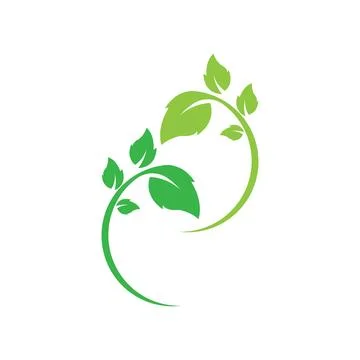 Logos of green Tree leaf ecology nature element vector Stock Illustration