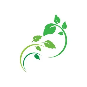 Logos of green Tree leaf ecology nature element vector 스톡 일러스트