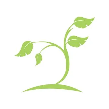 Logos of green Tree leaf ecology nature element vector Illustrazione stock