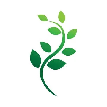 Logos of green Tree leaf ecology nature element vector Illustrazione stock