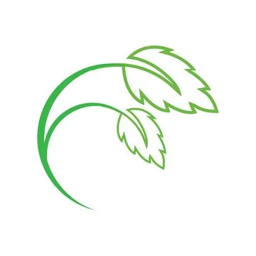 Logos of green Tree leaf ecology nature element vector Illustrazione stock