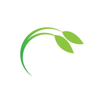 Logos of green Tree leaf ecology nature element vector Illustrazione stock