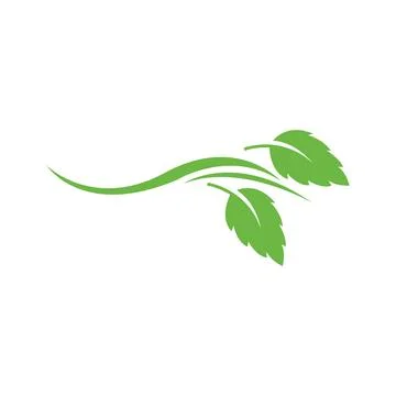 Logos of green Tree leaf ecology nature element vector Illustrazione stock