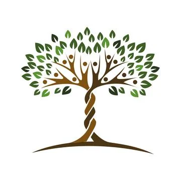 Logos of green Tree leaf ecology Pro Vector Stock Illustration