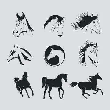 Logos horse Stock Illustration
