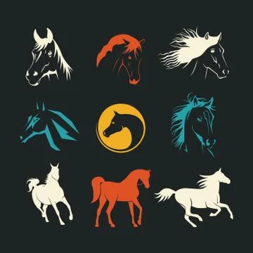 Logos horse Stock Illustration