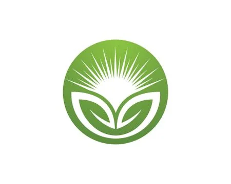 Logos nature element vector icon Stock Illustration