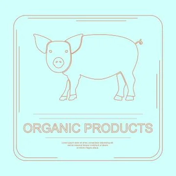 Logotipe of organic product Stock Illustration
