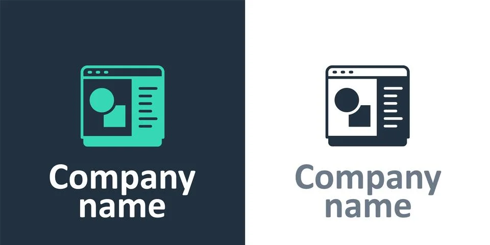 Logotype 3D printer software icon isolated on white background. 3d printing.  Illustrazione stock