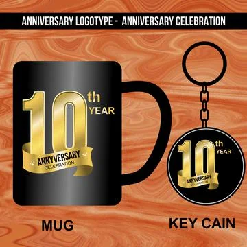 Logotype for Anniversaries Stock Illustration