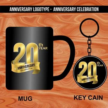 Logotype for Anniversaries Stock Illustration