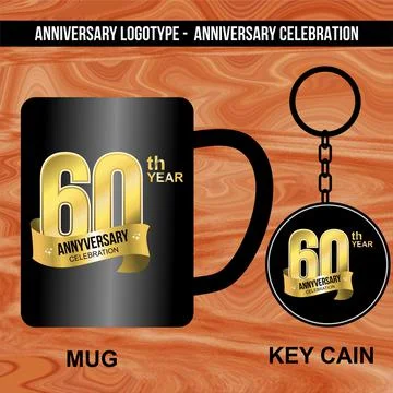 Logotype for Anniversaries Stock Illustration