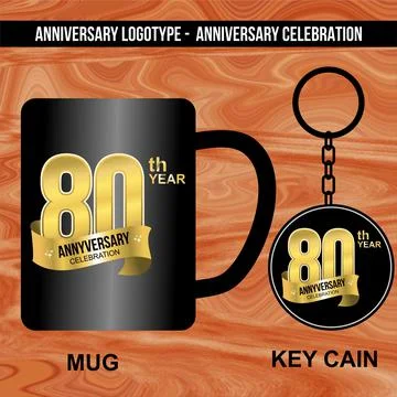 Logotype for Anniversaries Stock Illustration