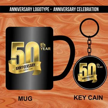 Logotype for Anniversaries Stock Illustration