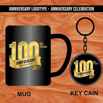 Logotype for Anniversaries Stock Illustration