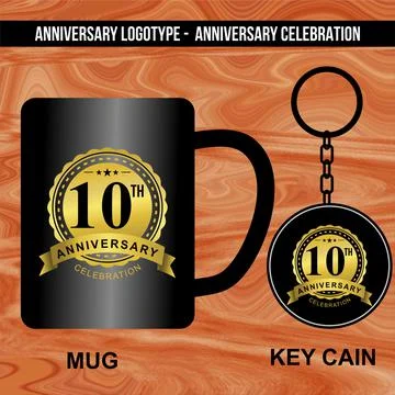 Logotype for Anniversaries Stock-Illustration