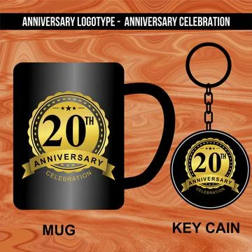 Logotype for Anniversaries Stock Illustration