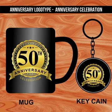 Logotype for Anniversaries Stock Illustration