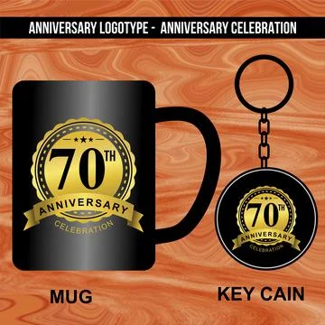 Logotype for Anniversaries Stock Illustration