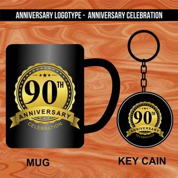 Logotype for Anniversaries Stock Illustration