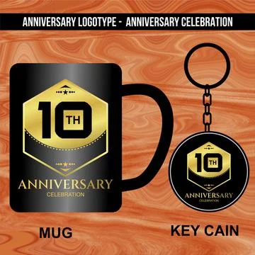 Logotype for Anniversaries Stock Illustration