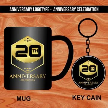 Logotype for Anniversaries Stock Illustration