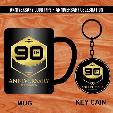 Logotype for Anniversaries Stock Illustration