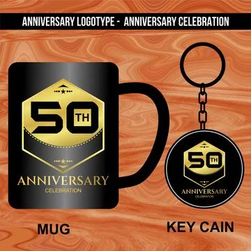 Logotype for Anniversaries Stock Illustration