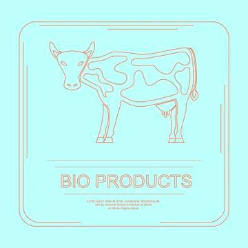 Logotype of bio products Stock Illustration