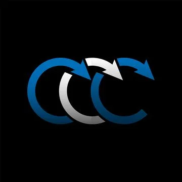 Logotype with C letter Stock Illustration