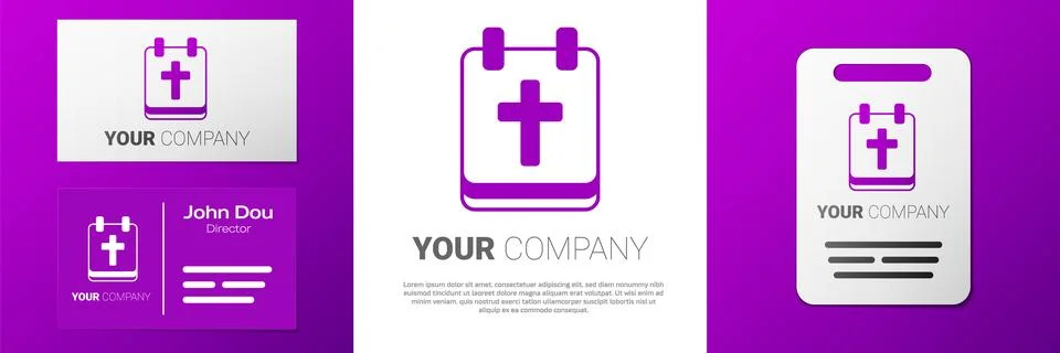 Logotype Calendar with Easter icon isolated on white background. Spring Chr.. Ilustración de archivo