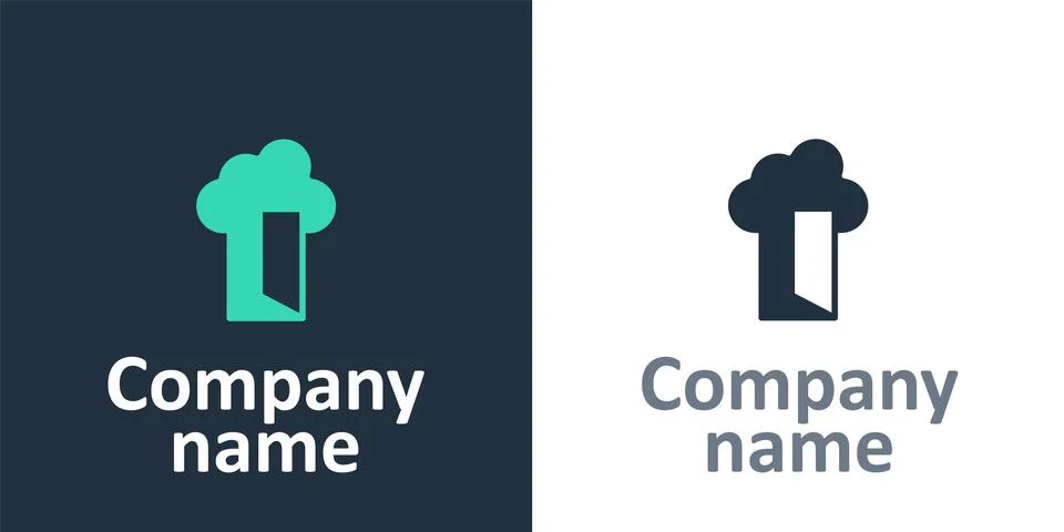 Logotype Cloud database icon isolated on white background. Cloud computing Stock Illustration