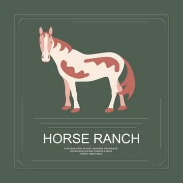 Logotype of horse ranche Stock Illustration