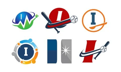 Logotype I Modern Template Set Stock-Illustration