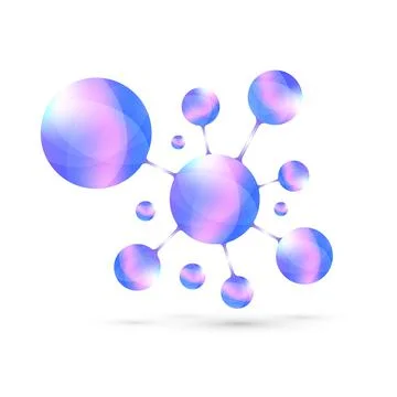 Logotype icon dna, molecule, atom, gene, neural, neuron. Template Logo for Stock Illustration