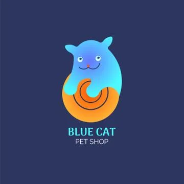 Logotype kitten Stock Illustration