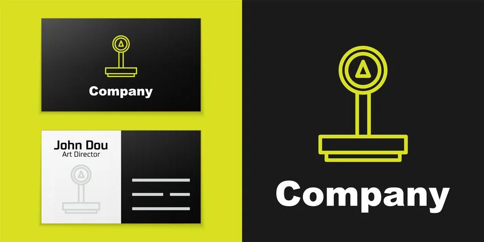 Logotype line Scale icon isolated on black background. Logistic and delivery 스톡 일러스트