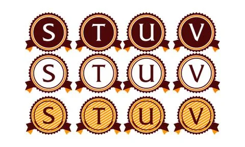 Logotype Modern Solution Template Set Stock-Illustration