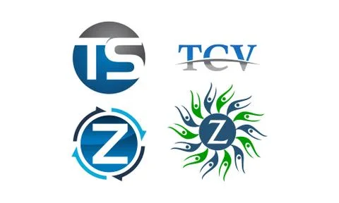 Logotype Modern Template Set Stock-Illustration