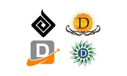 Logotype Modern Template Set Stock-Illustration