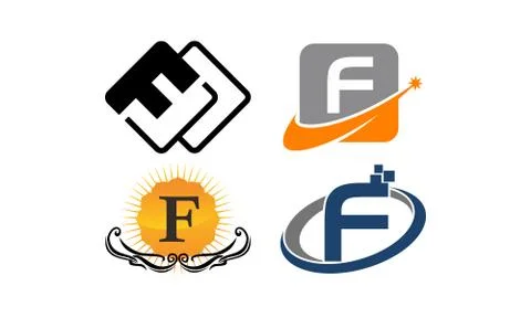 Logotype Modern Template Set Ilustración de archivo