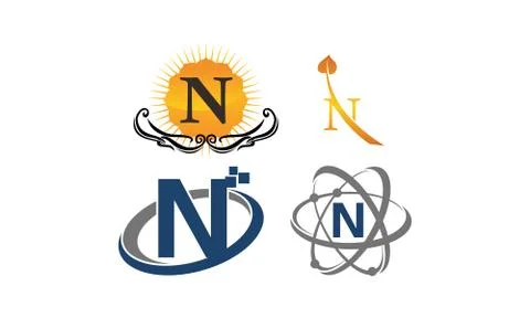 Logotype Modern Template Set Stock-Illustration