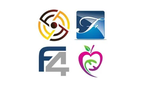 Logotype Modern Template Set Stock-Illustration