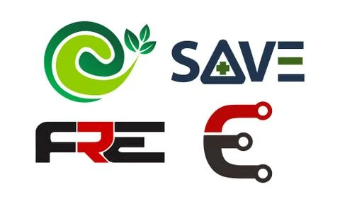 Logotype Modern Template Set Stock-Illustration