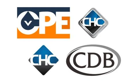 Logotype Modern Template Set Stock-Illustration