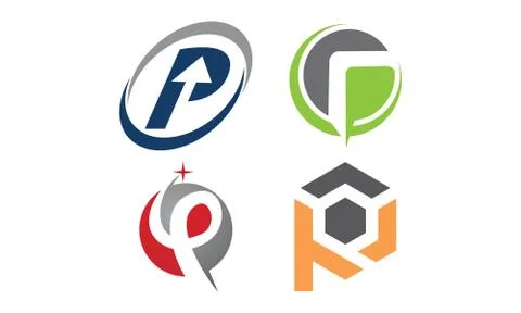 Logotype Modern Template Set Stock-Illustration