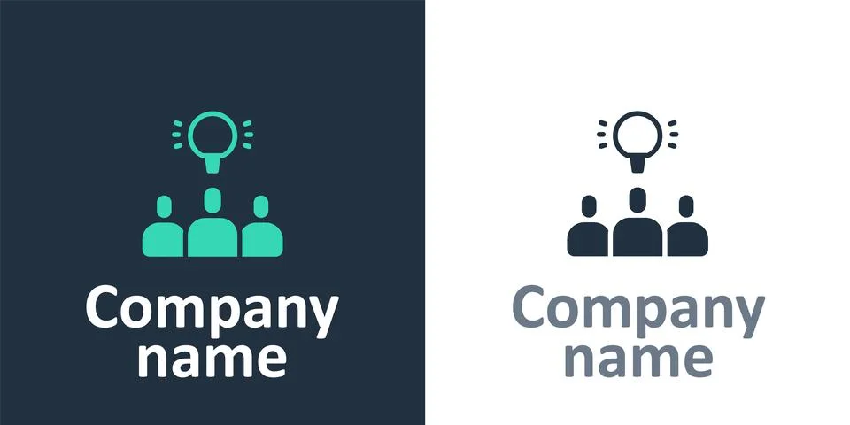 Logotype Project team base icon isolated on white background. Business analysis イラスト素材