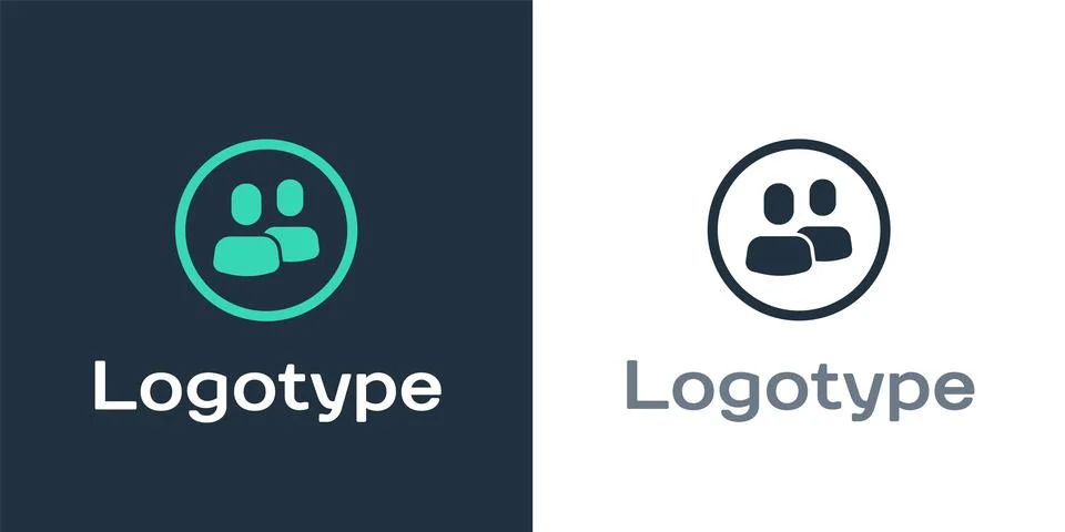 Logotype Project team base icon isolated on white background. Business analys Stock Illustration